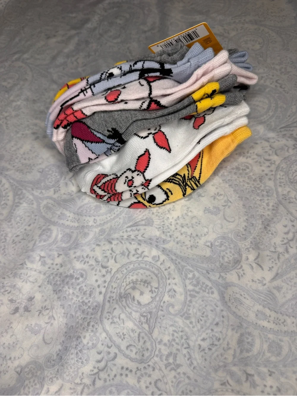 Winnie The Pooh 6 Pack Ankle Socks size 4-10